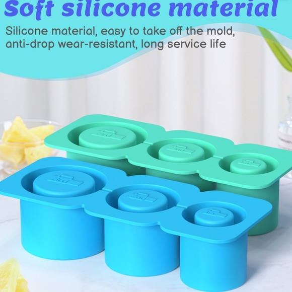 🆕 Silicone Ice Cube Mold For Tumbler Cups - Picture 3 of 9